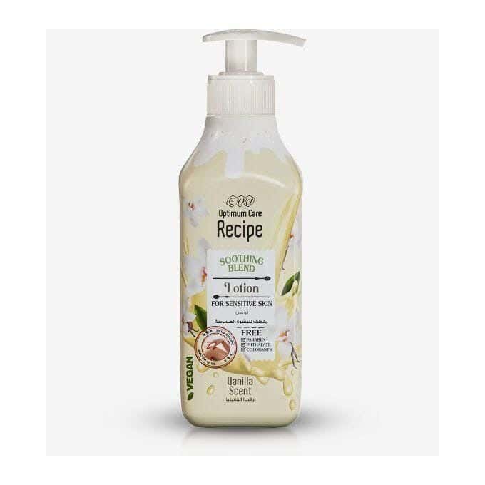 Optimum Care Recipe Lotion For Sensitive Skin - Vanilla Scent - 370Ml From Eva