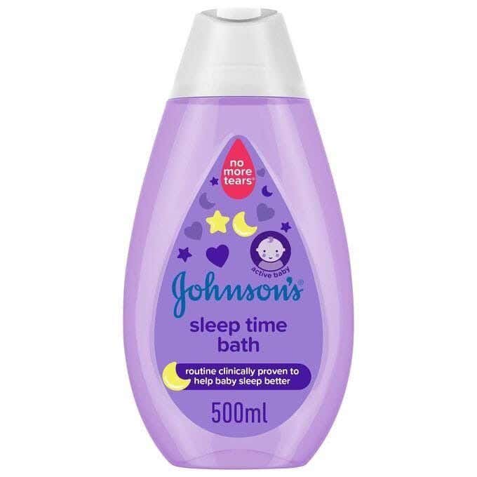 Baby Bath Sleep Time With Natural Lavender, 500Ml From Johnson'S