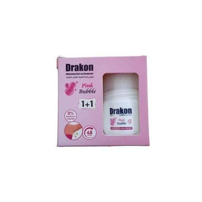 Whitening Roll-On Deodorant Pink Bubble 50Ml Offer 1+1 From Drakon