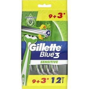 Blue3 Sensitive Men'S Disposable Razors 9+3 Pack From Gillette