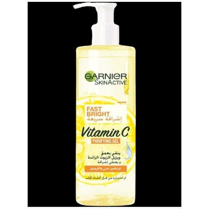 Skin Active Rapid Glow Skin Purifying Gel Wash With Vitamin C 400Ml From Garnier