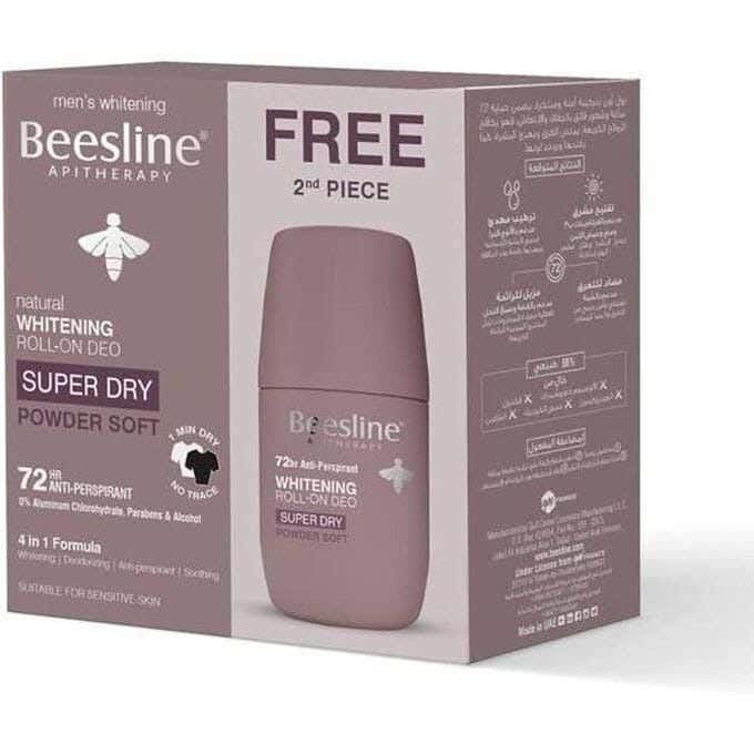 Roll-On Deodorant, Powder Soft, 1+1 Free, 50Ml From Beesline