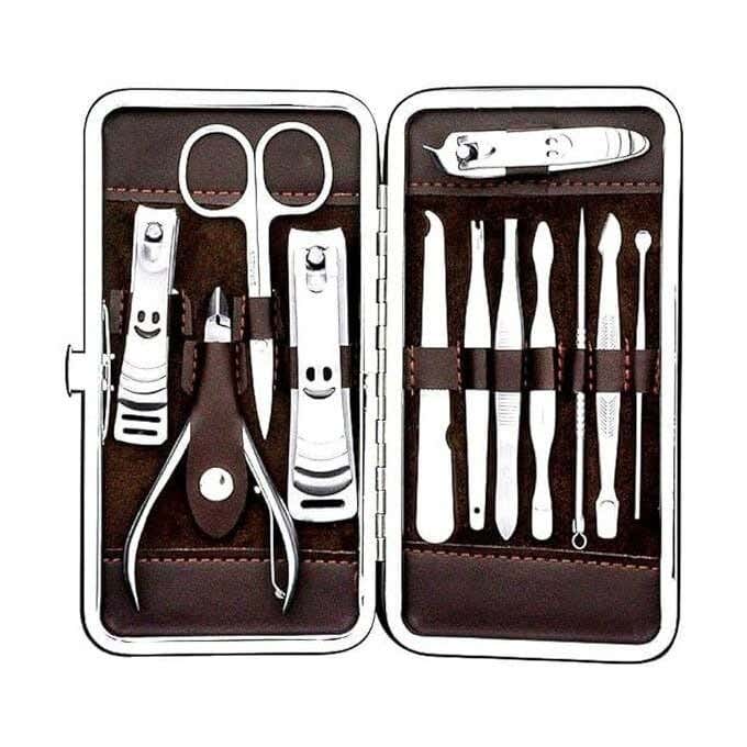 Nail Clipper Set, Manicure, Pedicure, 12 Pcs With Case