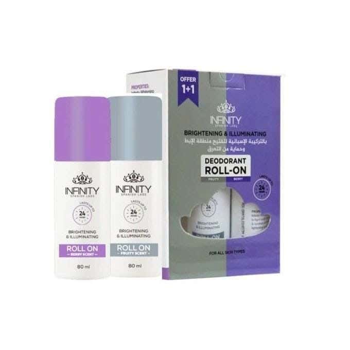1+1 Free Value Offer: Fruity Roll-On, 50Ml + Berry Scent Body Mist, 80Ml, 48H Protection & Freshness From Infinity