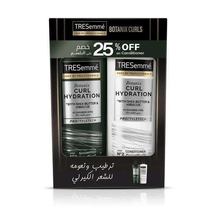 Botanix Curl Hydration Shampoo + Conditioner Set, 400Ml + 400Ml, For Curly Hair From Tresemmé