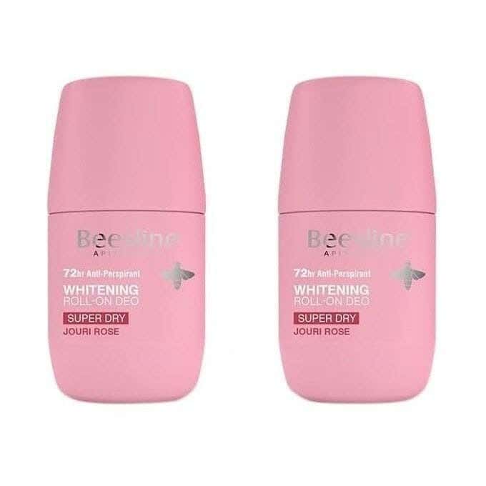 Whitening Roll-On Deodorant, Super Dry, Jouri Rose, 50Ml From Beesline
