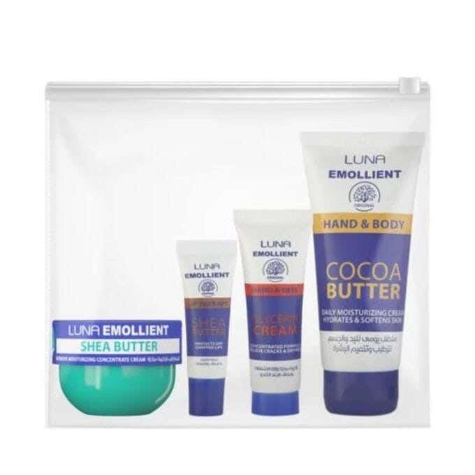 Luna Emollient Bag Bundle 4Piece Skin Care Set 60G From Luna