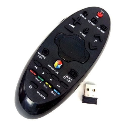 Remot Control, Compatible With Samsung Smart Screen Screen - Black