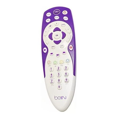 Remot Control, Compatible With Bein Sport 4K Satellite Receiver - White