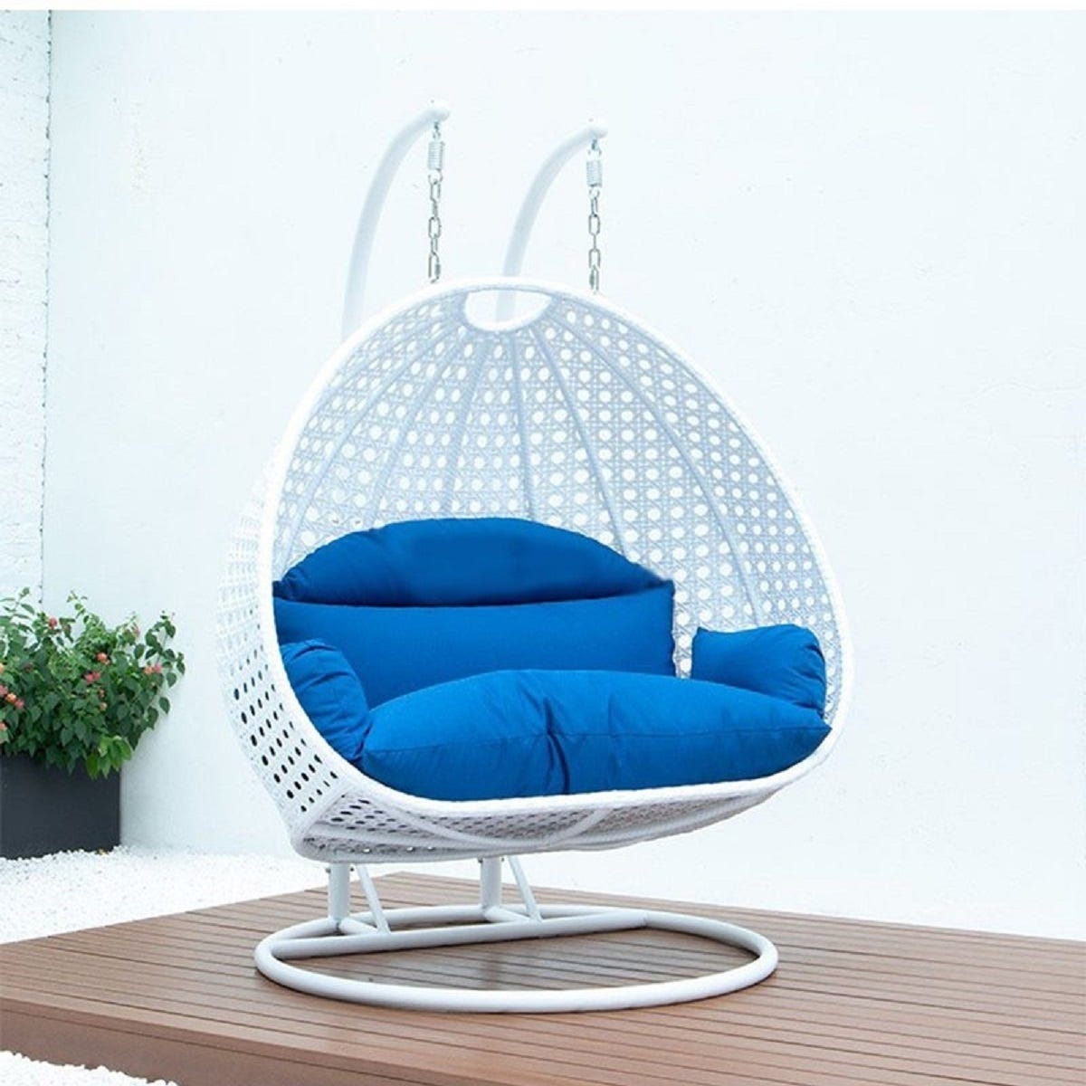 Mesh Athar Swing Sofa, 2-seater, 140×120×75×210 cm - White