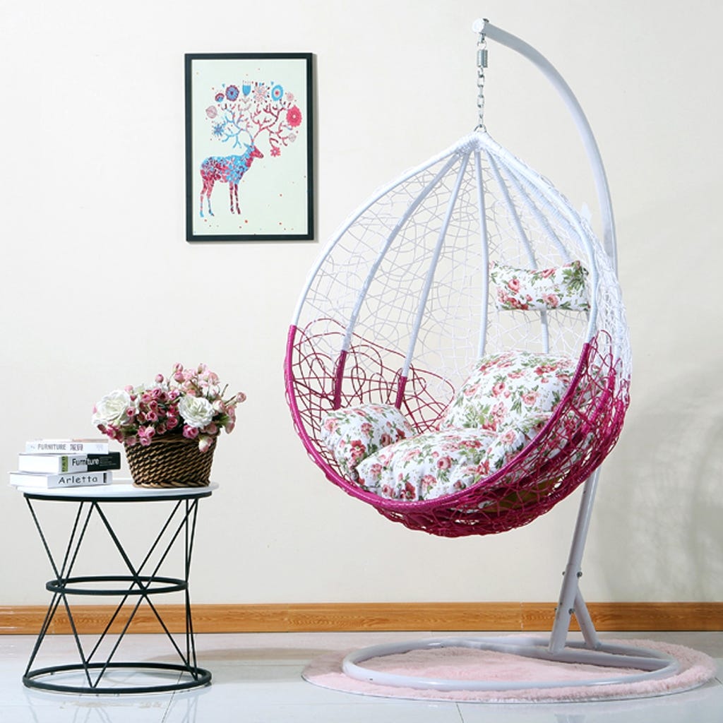 Rattan Athar Swing, Individual, 115×120×65×210cm - Multicolor