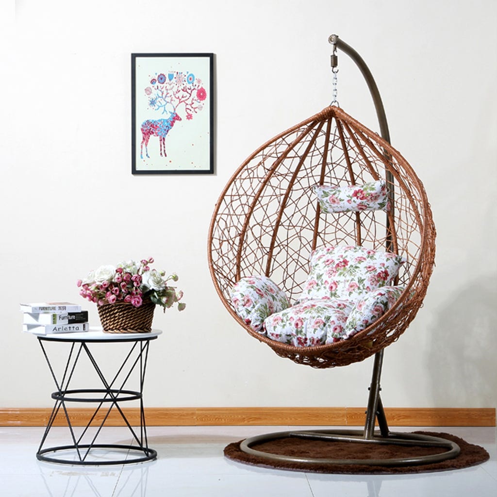 Relaxed rattan cup, individual, 95×105×60×190 cm - bottom