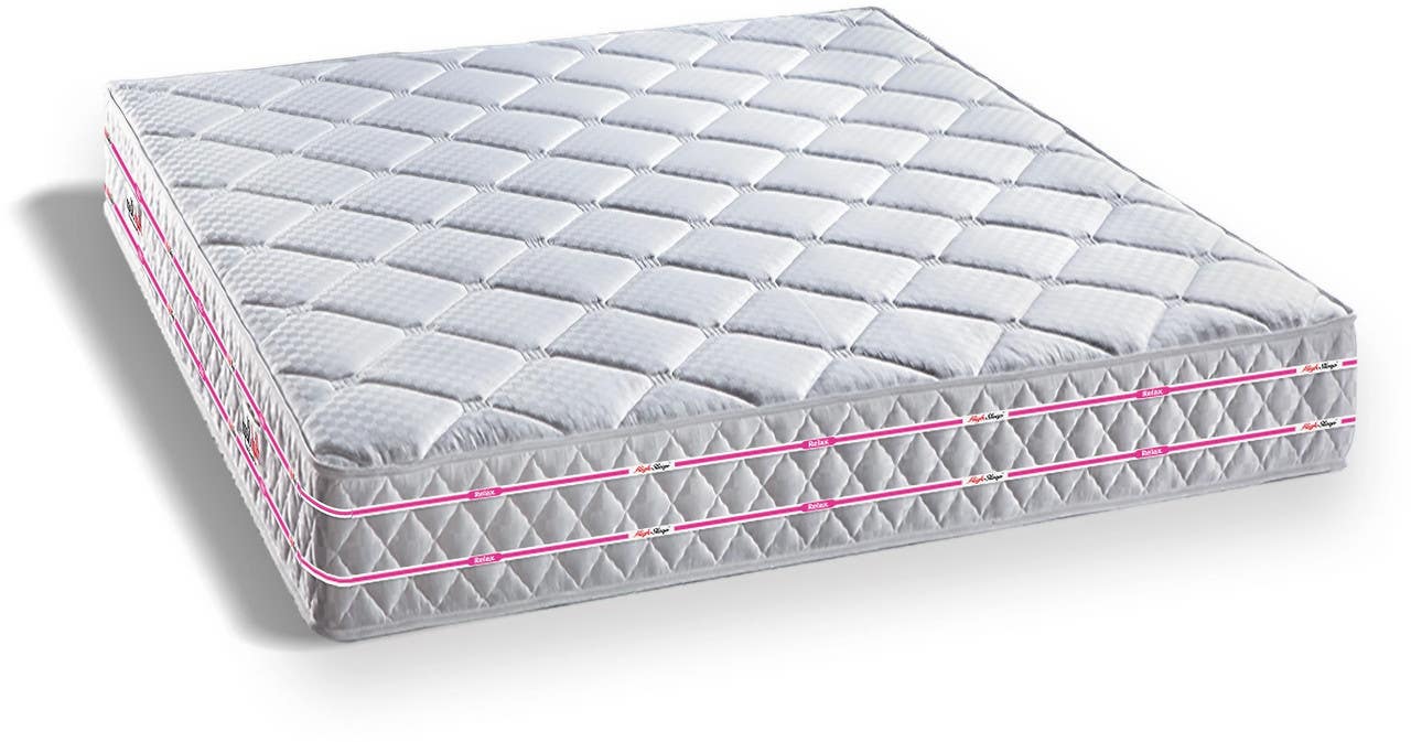 Jacquard High Sleep Relax Mattress, 195 cm Length, 29 cm Height - White