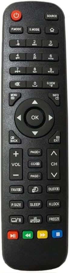 Remote Control, Compatible with Haier TV - Black