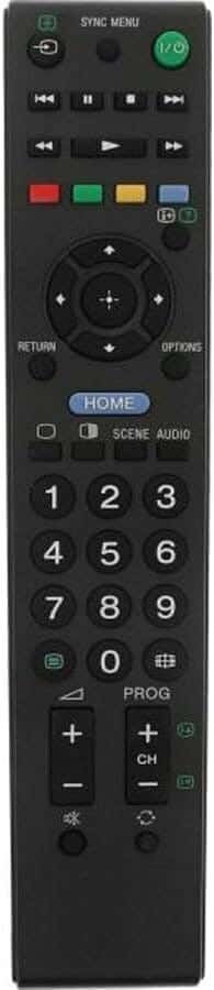 Smart Edge Remote Control Compatible With Sony Rmga021 - Black