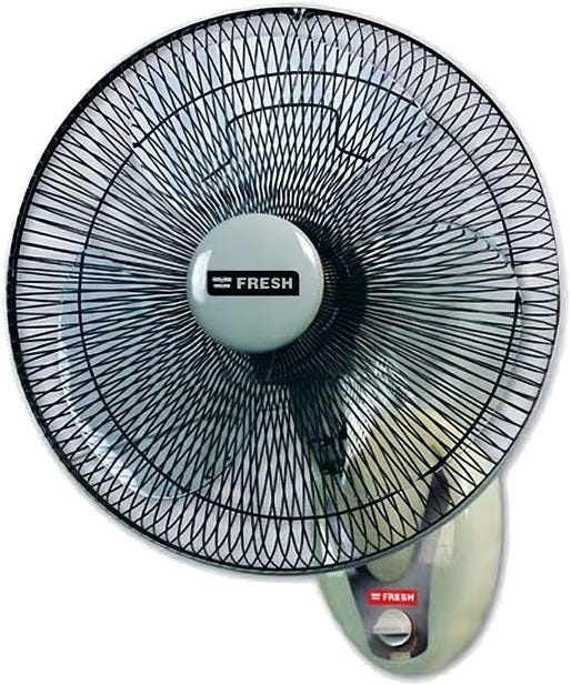 Fresh Hitary Wall Fan, 16 Inch, 3 Speeds - Light Green