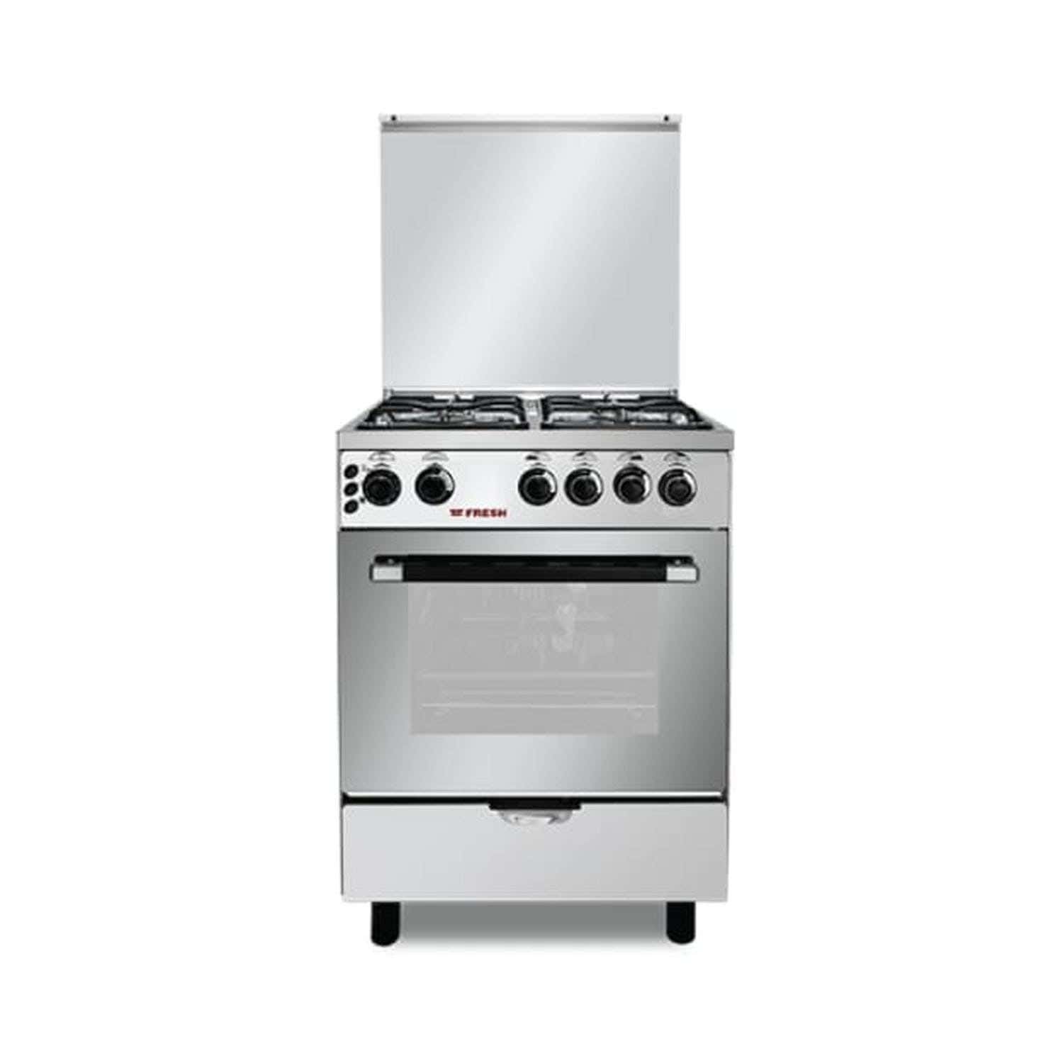 Fresh Rainbow Cooker, 4 Burners, 60×60 cm 17611 - Silver
