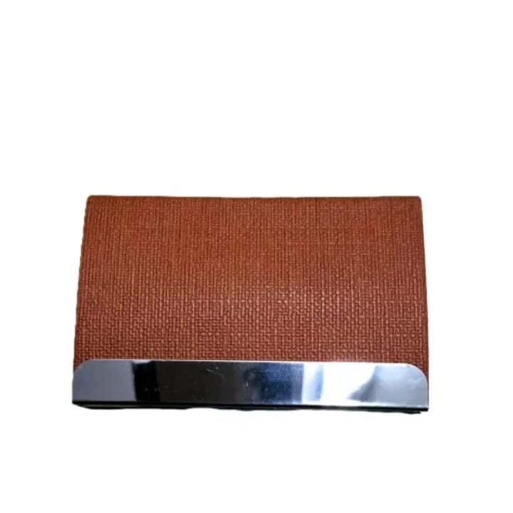 Men's Faux Leather Card Holder - Havana
