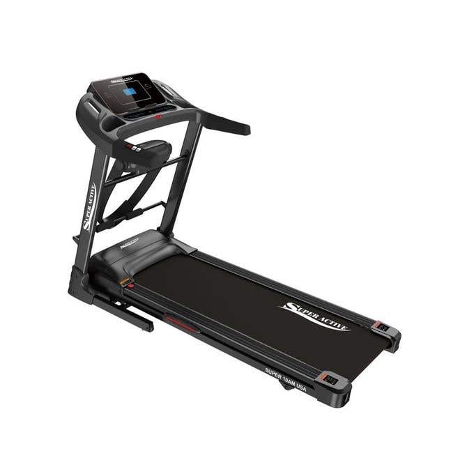Super Active Electric Treadmill, supports up to 170 kg, digital display - Black