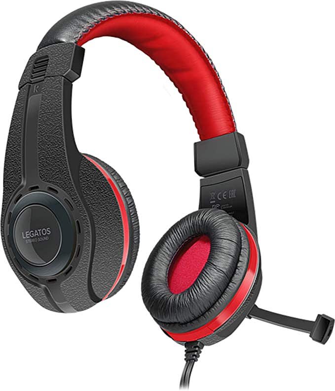 Speed Link SL-450302BK Legatos Stereo Headset for Ps4 - Black Red