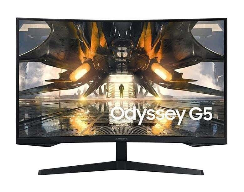 Samsung LS32CG552EMXEG Odyssey G5 computer monitor, 32 inches, 165 Hz, resolution 2560 x 1440 - Black