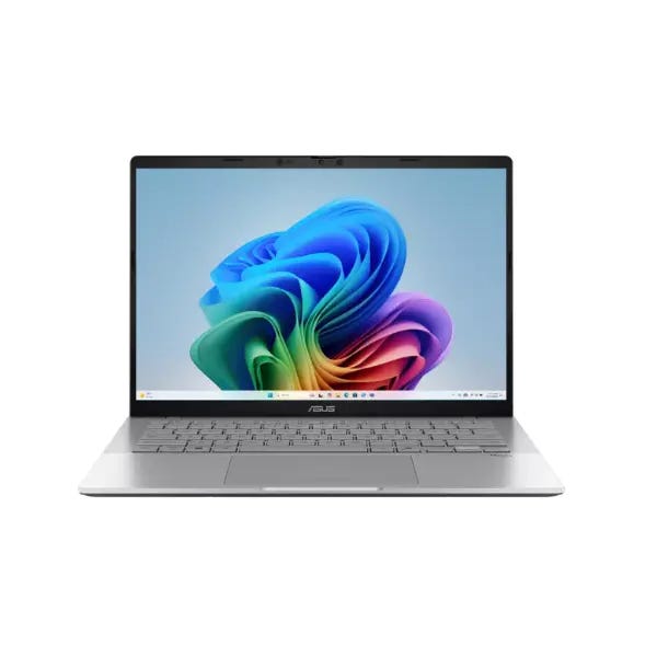 Asus Vivobook S14 S3407QA-SF067W Snapdragon X X1 26 100 512GB SSD 16GB Ram Qualcomm Adreno GPU 14.0 Inch 2.5K Win.11 - Cool Silver - 90NB16B1-M003T0
