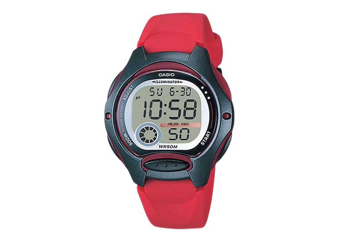 Casio LW-200-4AVDF Digital Watch for Women - Red