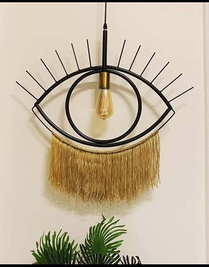 1-Light Ceiling Chandelier, 60 x 5 x 50 cm - Black