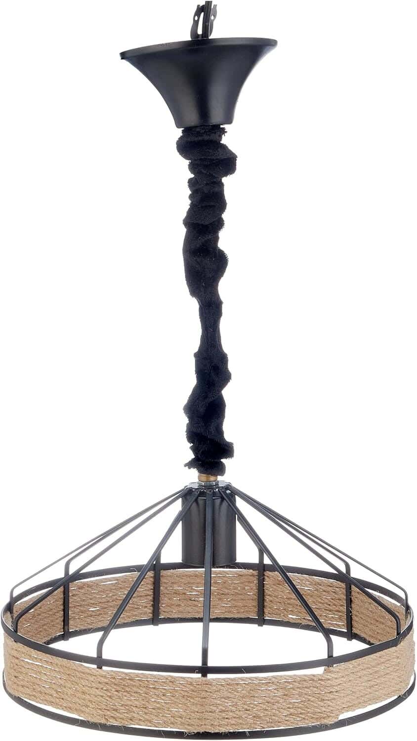 1-Light Ceiling Chandelier, 35 x 35 x 33.6 cm - Black Beige