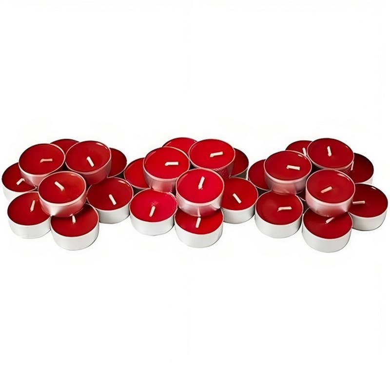 Blueberry Scented Candle Set, 30 Pieces - Red