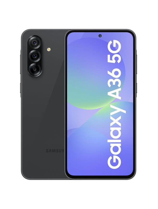 Samsung Galaxy A36 Dual SIM Mobile Phone, 256GB, 8GB RAM, 5G - Black