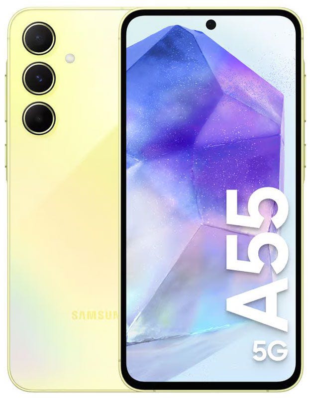 Get Samsung Galaxy A55 Mobile Phone, Dual Sim, 128 Gb, 8 Gb Ram