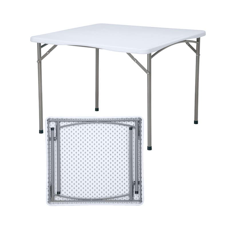 SunBoat Square Folding Table, 88×88 cm - Light Grey
