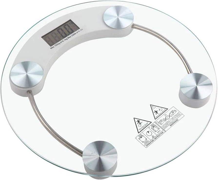 Digital Personal Scale, Load Capacity Up To 180 Kg - Transparent