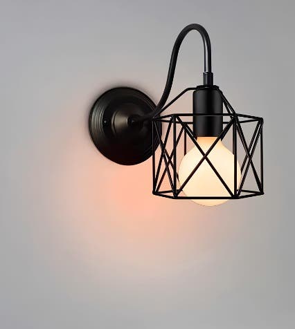 Wall Light Hanging, 45x15x15 cm - Black