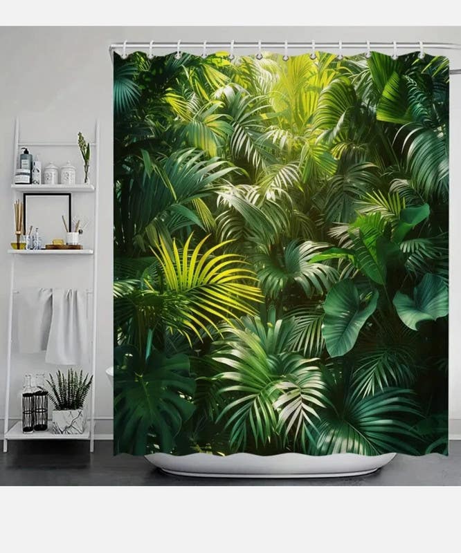 Waterproof Shower Curtain, 180 x 145 cm - Multicolor