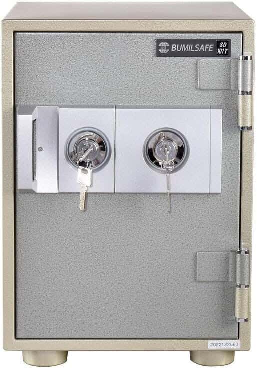 BumilSafes Armored Steel Horizontal Safe, Lock, Weight 30 Kg, 41.2 × 30.7 × 33.4 cm - Grey
