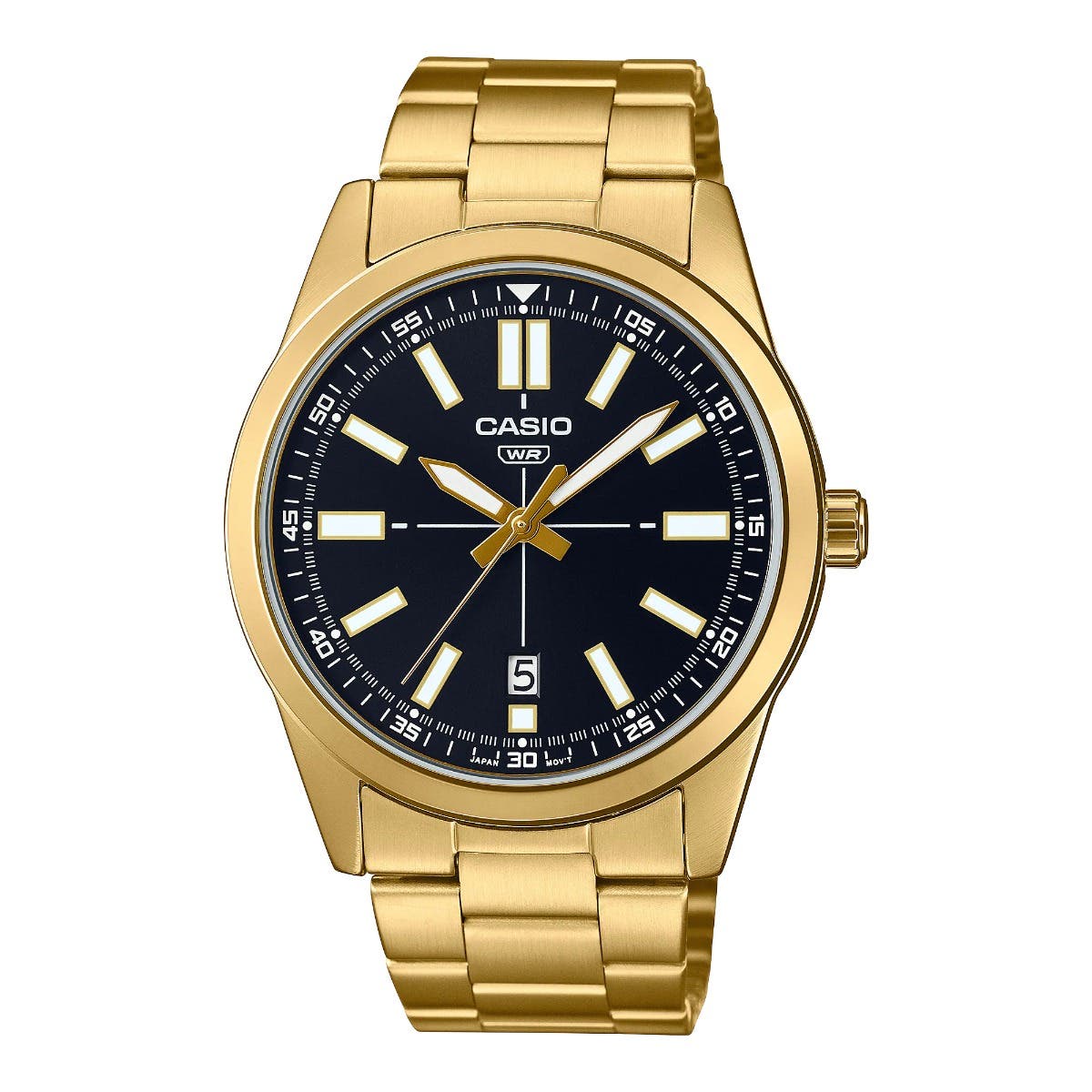Casio MTP-VD02G-1EUDF Analog Watch for Men - Gold