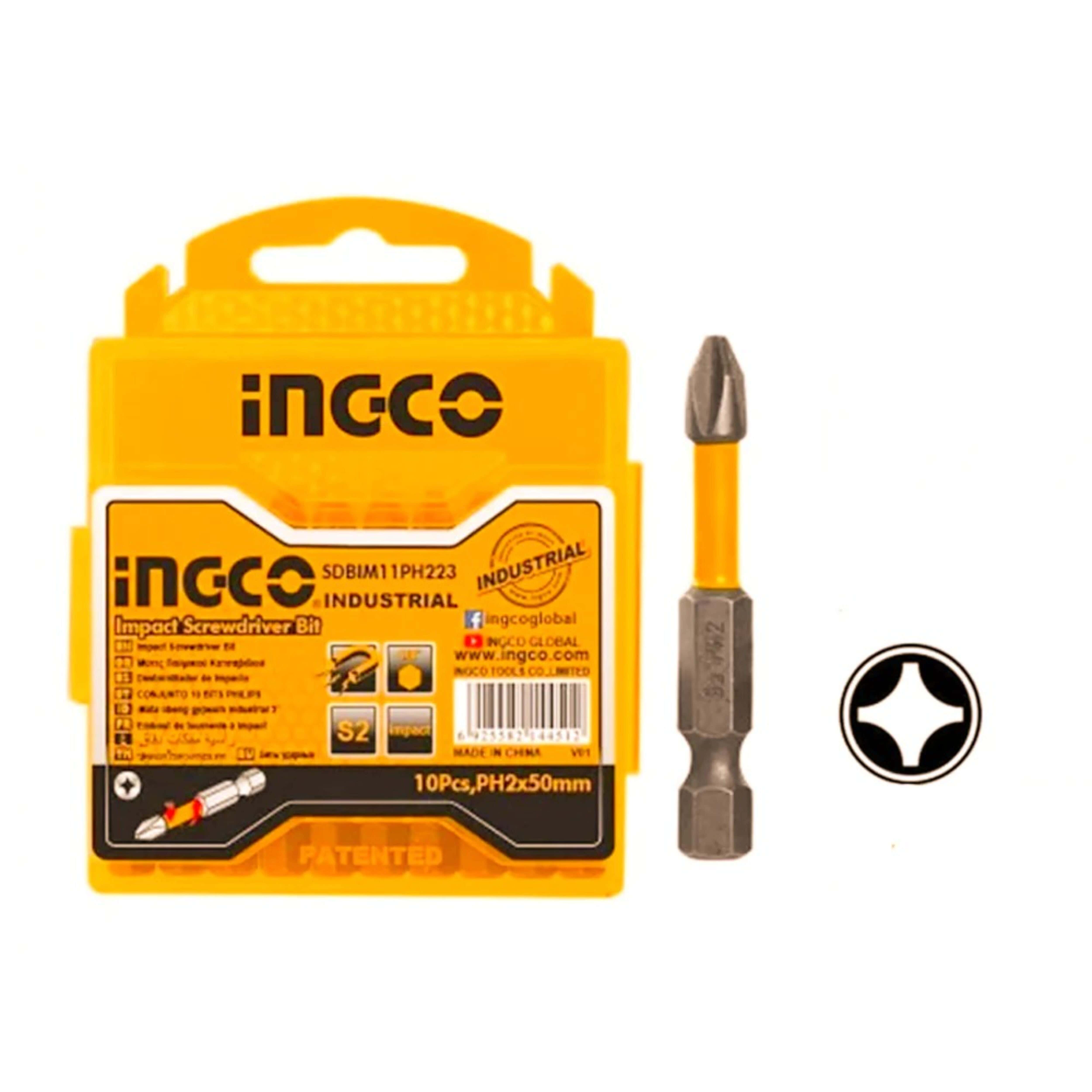 Ingco Sdbim21Ph233 Solid Screwdriver - Yellow