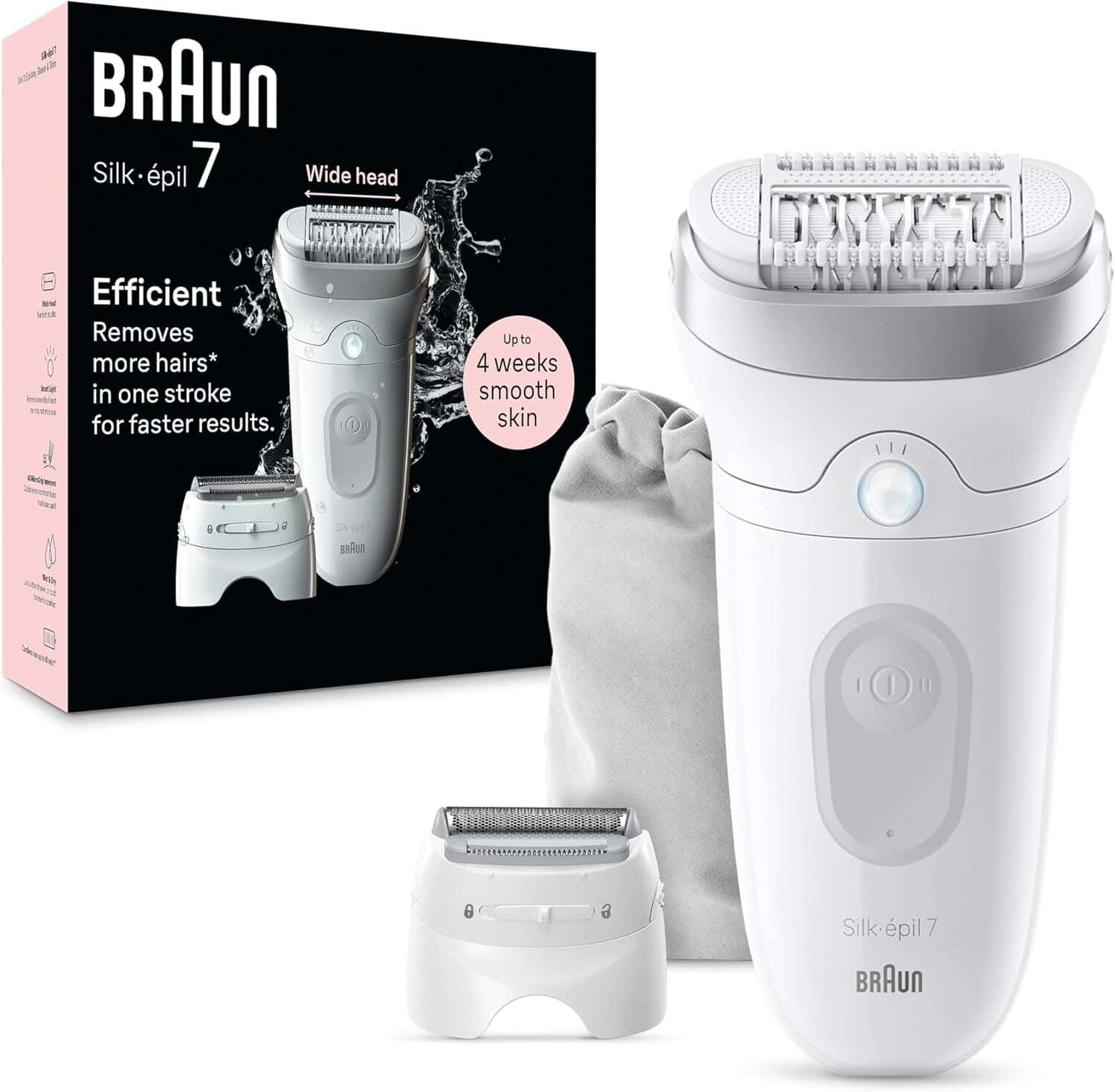 Braun SE7-041 Silk-épil 7 Battery-Operated Epilator - White