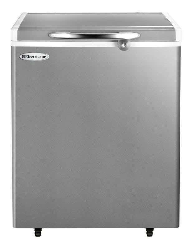 Electrostar Lc220Sst00 Defrost Horizontal Deep Freezer, 220 Liters, Internal Led Lighting - Silver