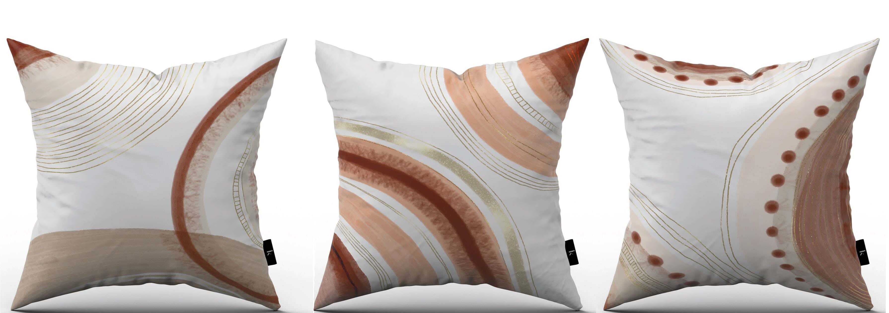 Cushion Cover Set, 3 Pieces - Multicolor