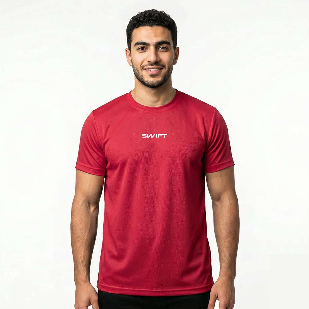 Men's Swift Fit T-shirt, polyester - red