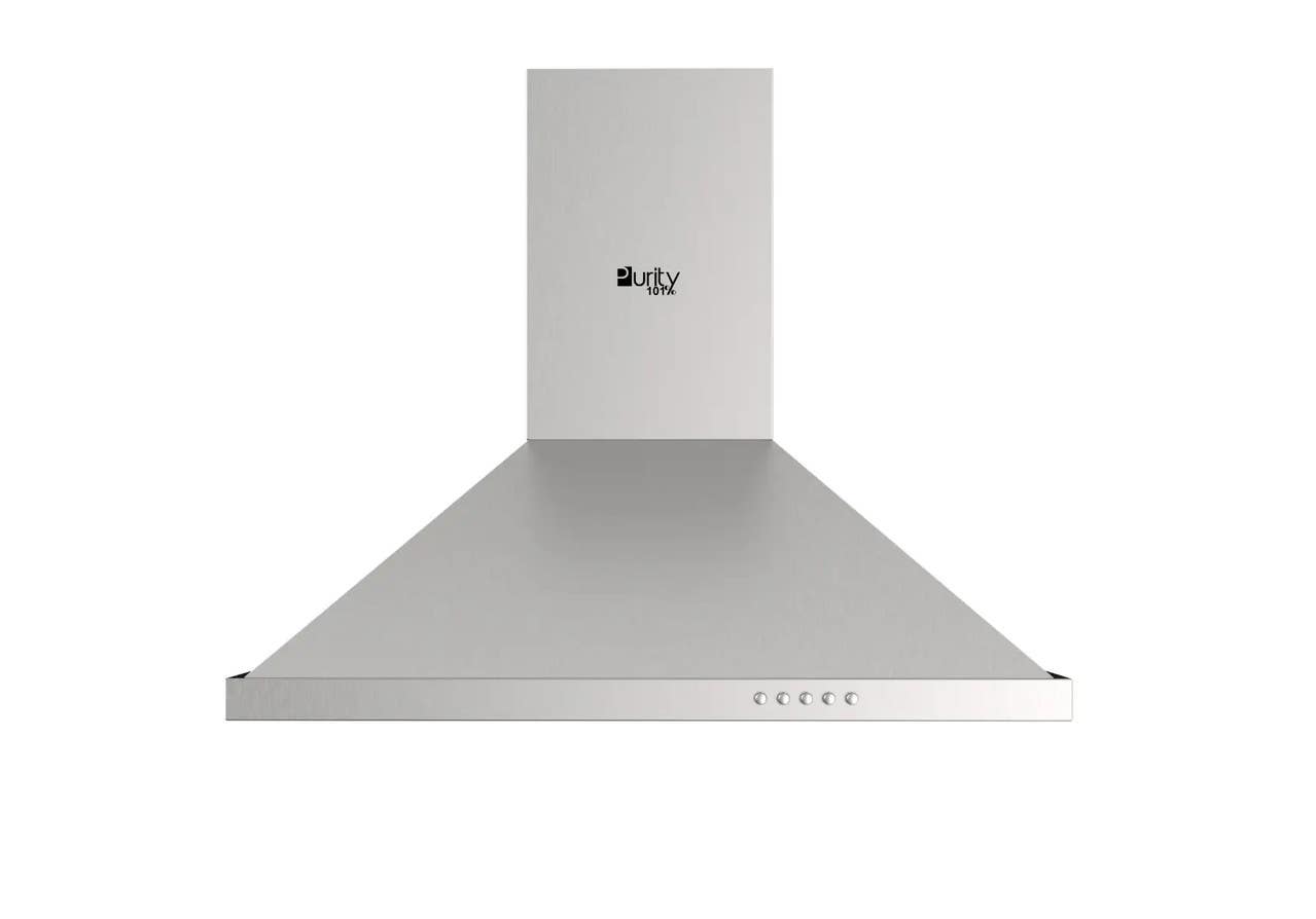 Purety Built-in Kitchen Extractor, 60cm, 650 m鲁/h Suction Power, 3 Speeds, ROMA X 60CM - Silver