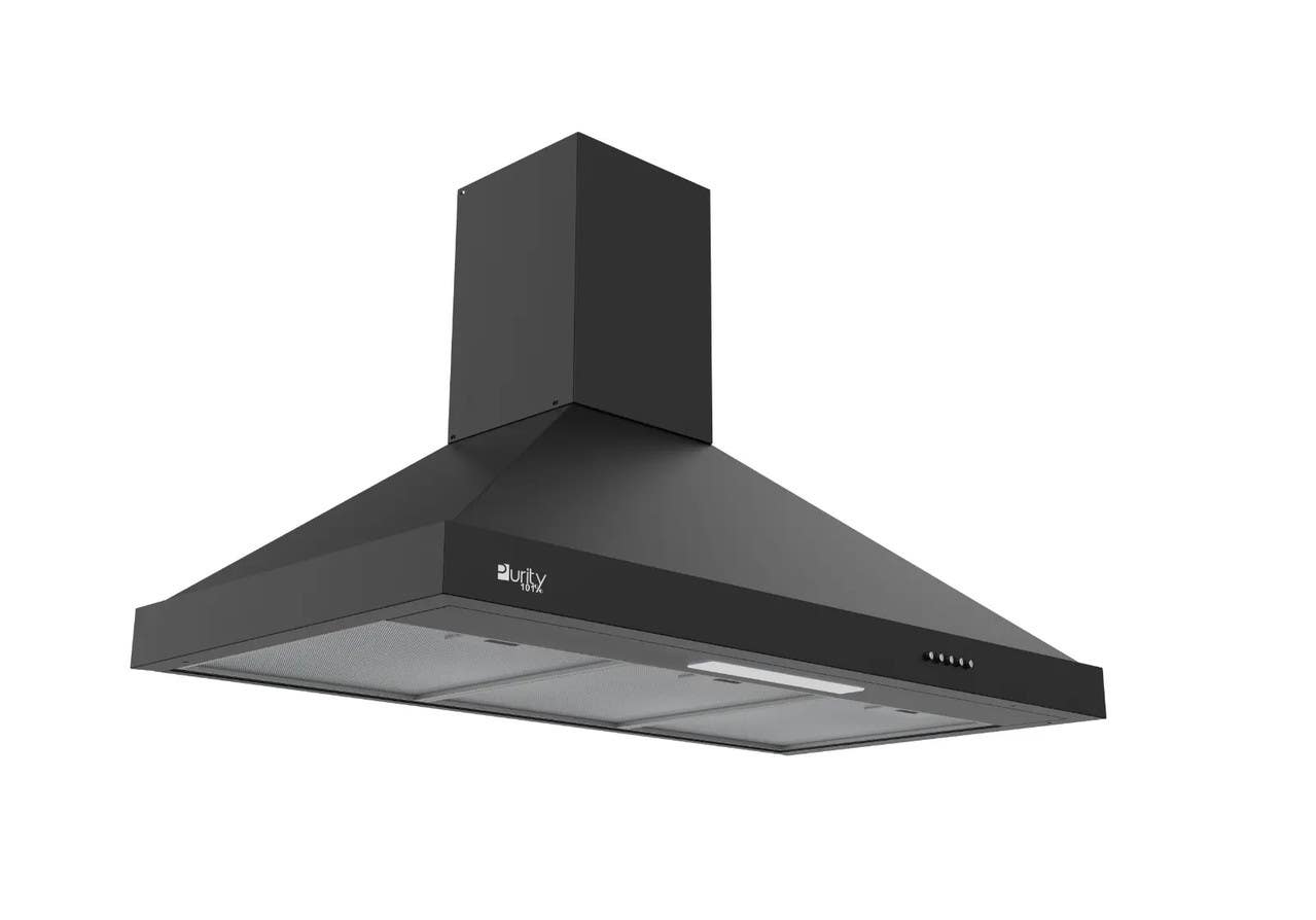 Purity ROMA BL 90CM Built-in kitchen Hood, 90 cm, suction power 650 m3/h, 3 speeds - Black