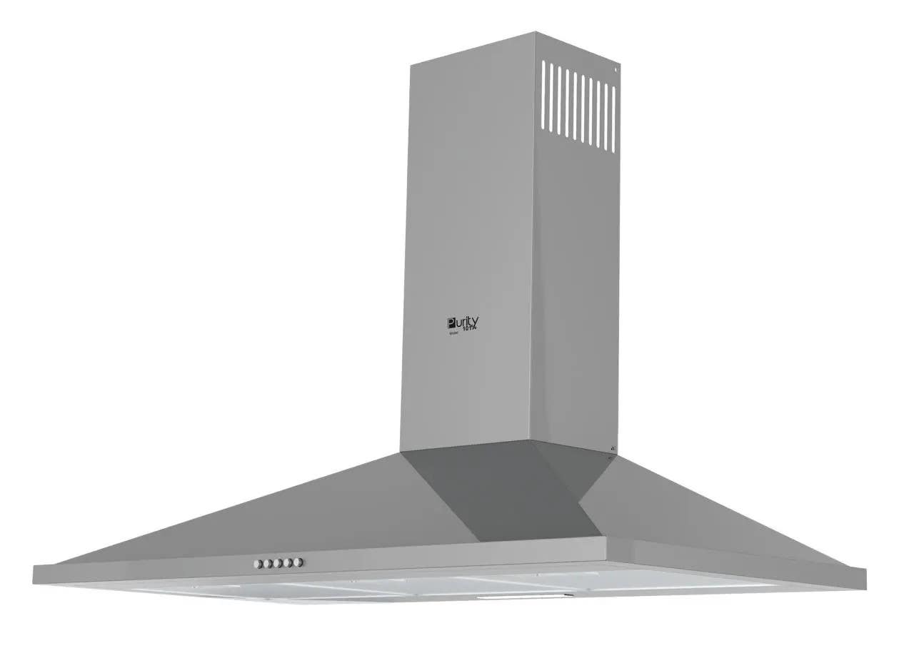 Purity Built-in Kitchen Extractor, 60 cm, 650 m鲁/h Suction Power, 3 Speeds, ETO X 60 - Silver