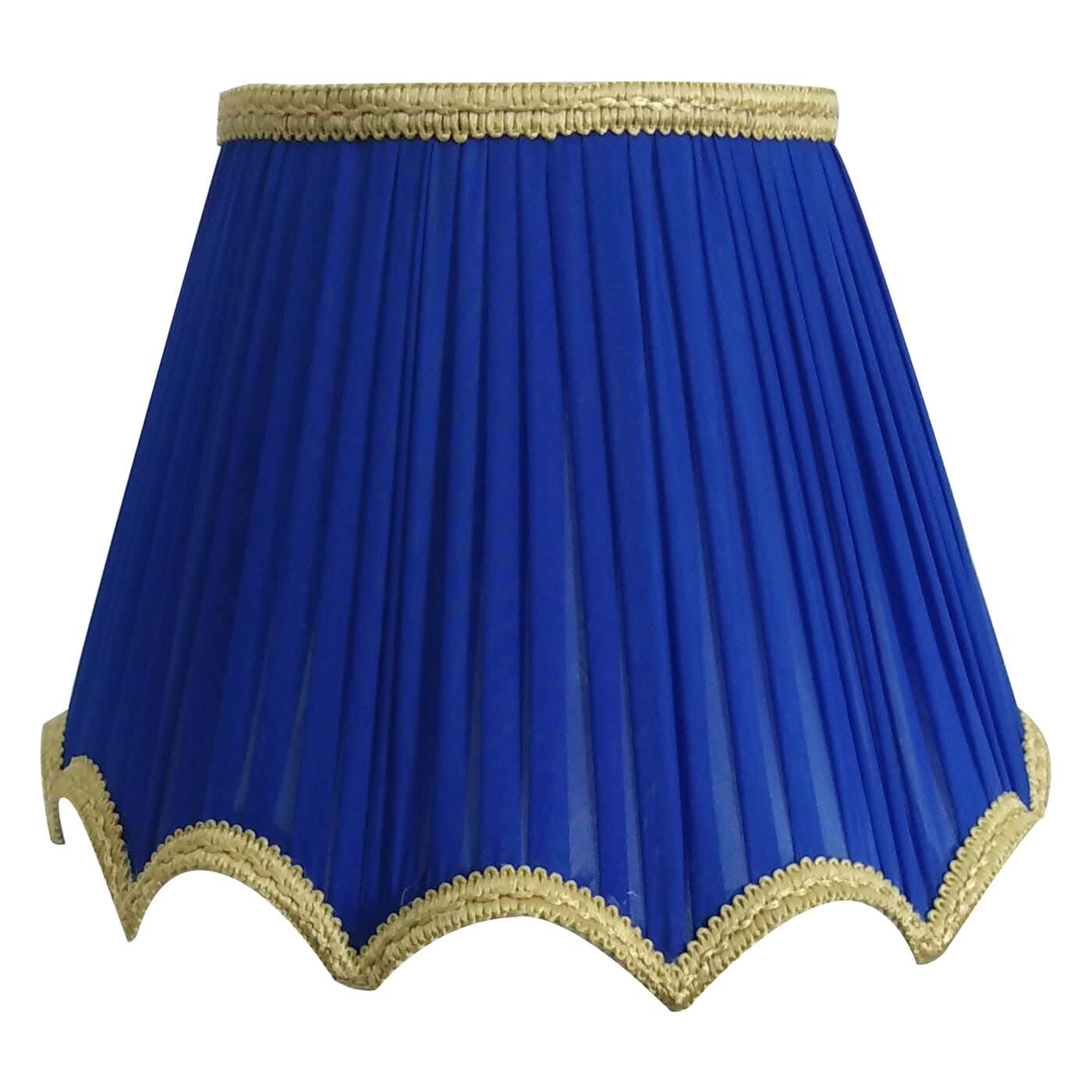 Fabric Lampshade, 1 Bulb, 45 Cm - Blue