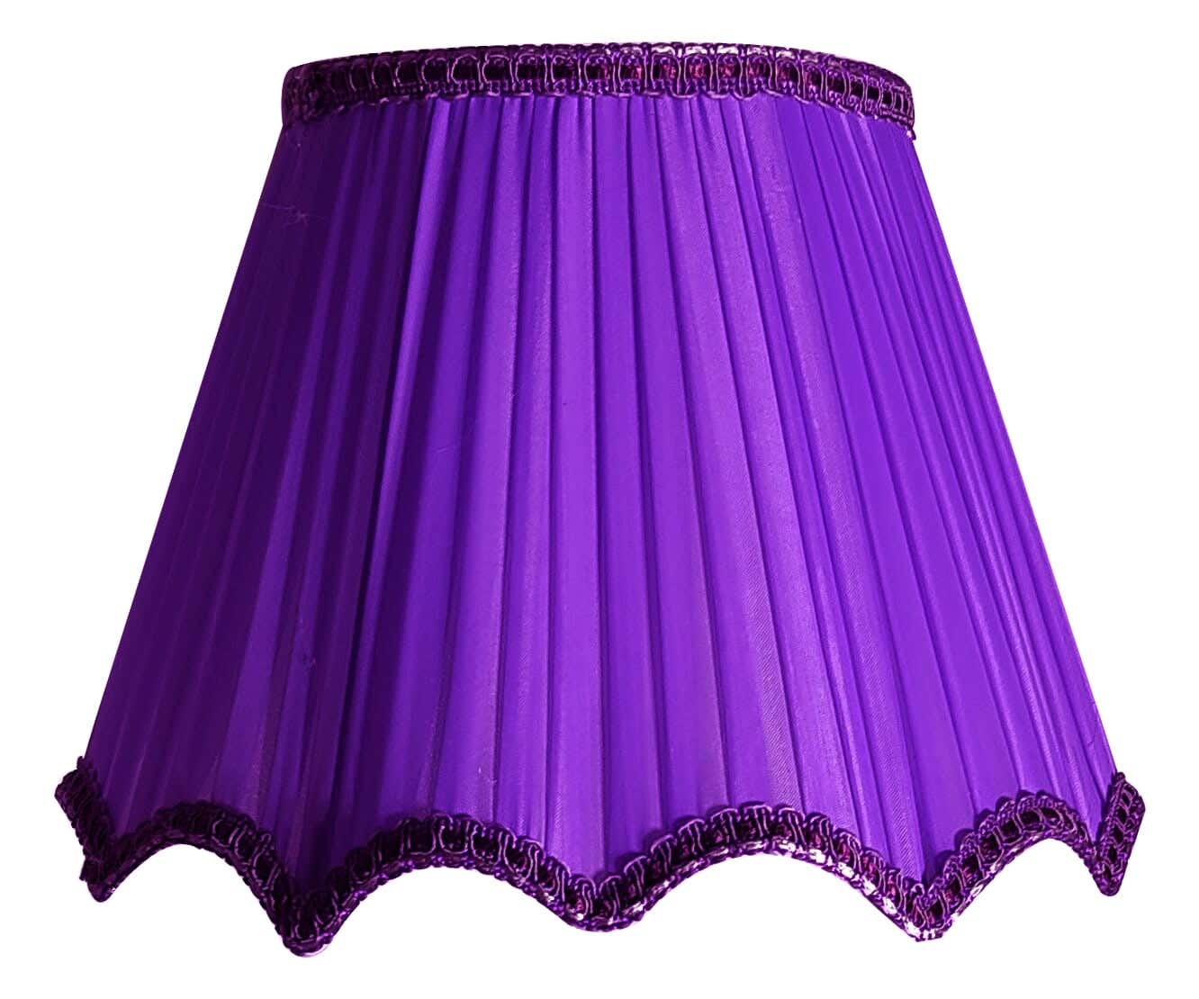 Fabric Lampshade, 1 Bulb, 30 Cm - Dark Mauve