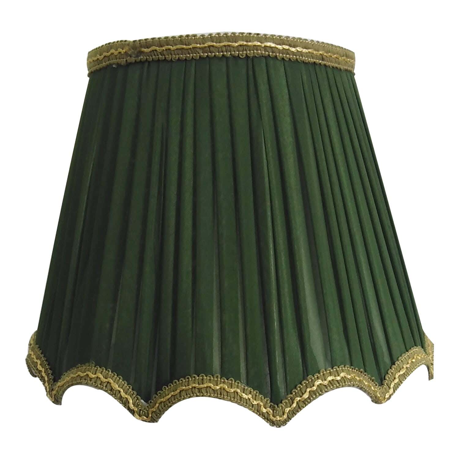 Fabric Lampshade, 1 Bulb, 30 Cm - Olive