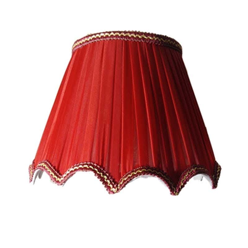 Fabric Lampshade, 1 Bulb, 30 Cm - Red